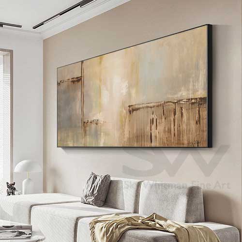 "Calming The Senses" Huge 6 Ft Abstract Contemporary Painting