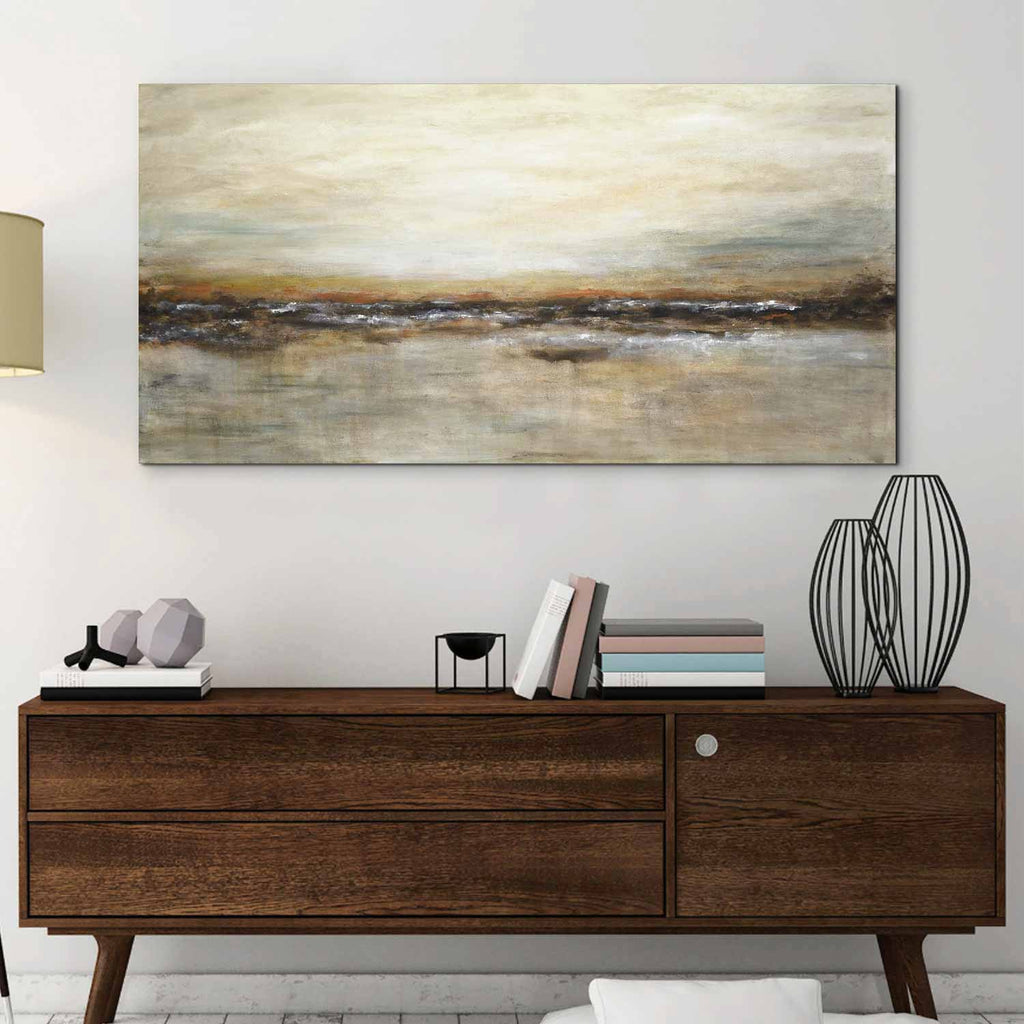 Panoramic Painting Above Bed