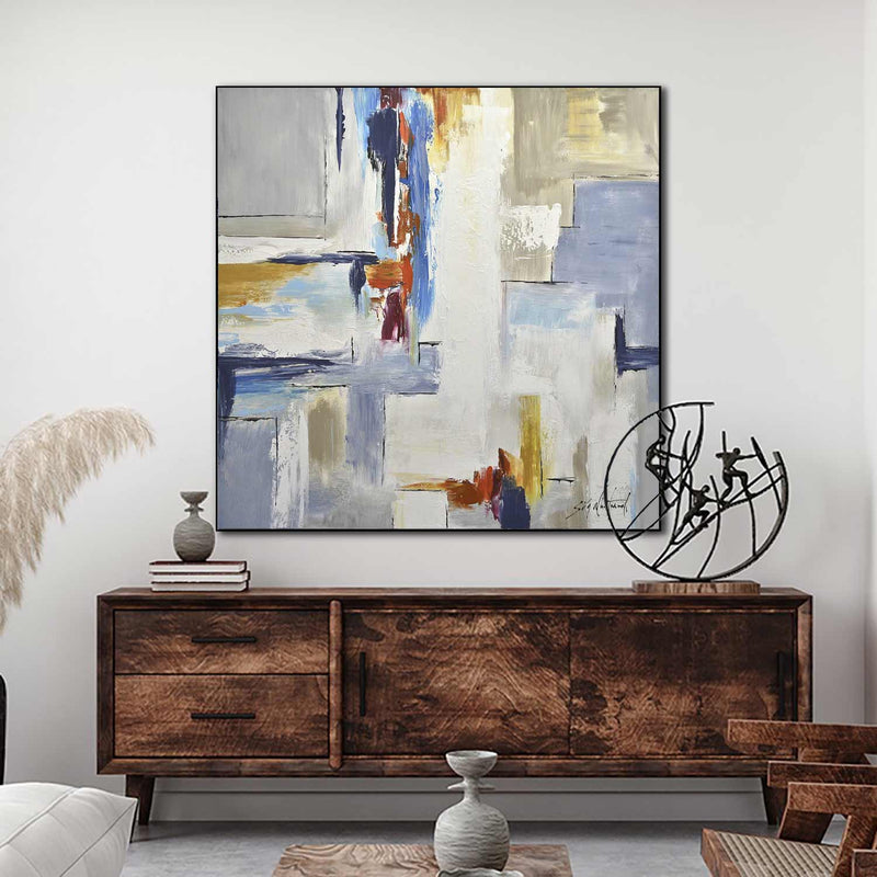 Abstract Painting Blue Contemporary Original Art "Dream in Color"