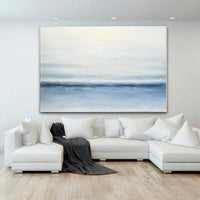 Cool Blue Seascape Painting