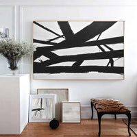 Kline Tribute Painting Black And White