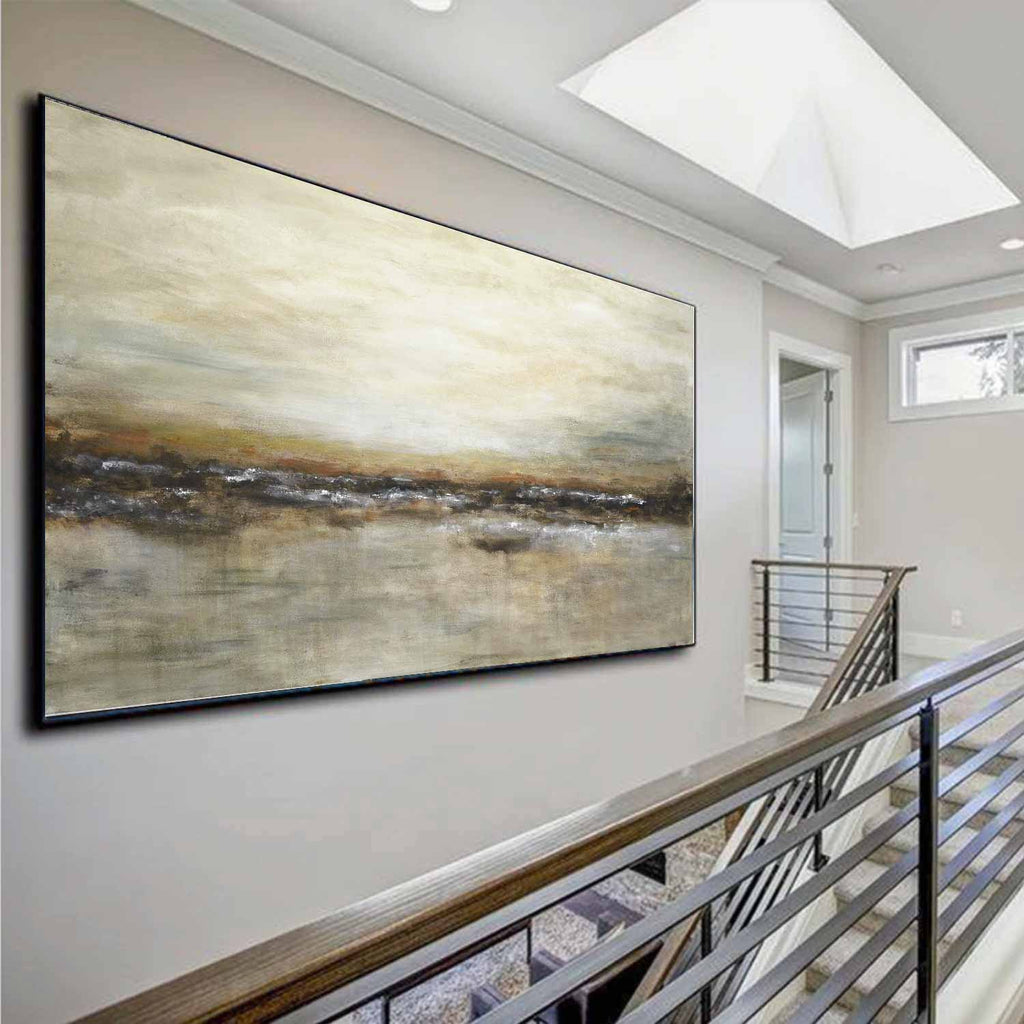 Panoramic Painting Above Bed