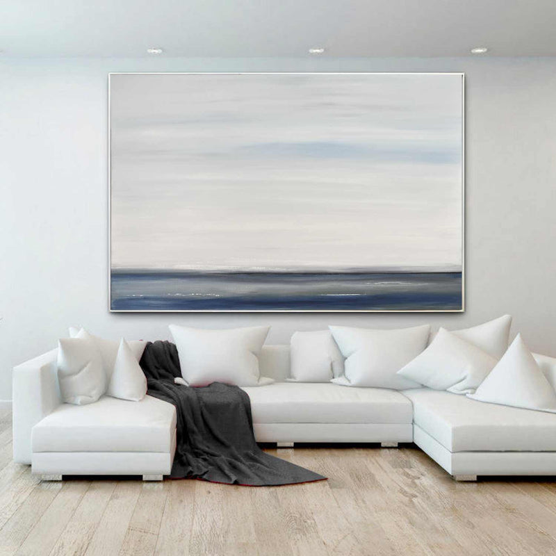 minimalist painting seascape