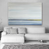 Blue Gold Minimal Clean Painting Oversized Art "Great Wide Open"