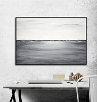 gray landscape painting