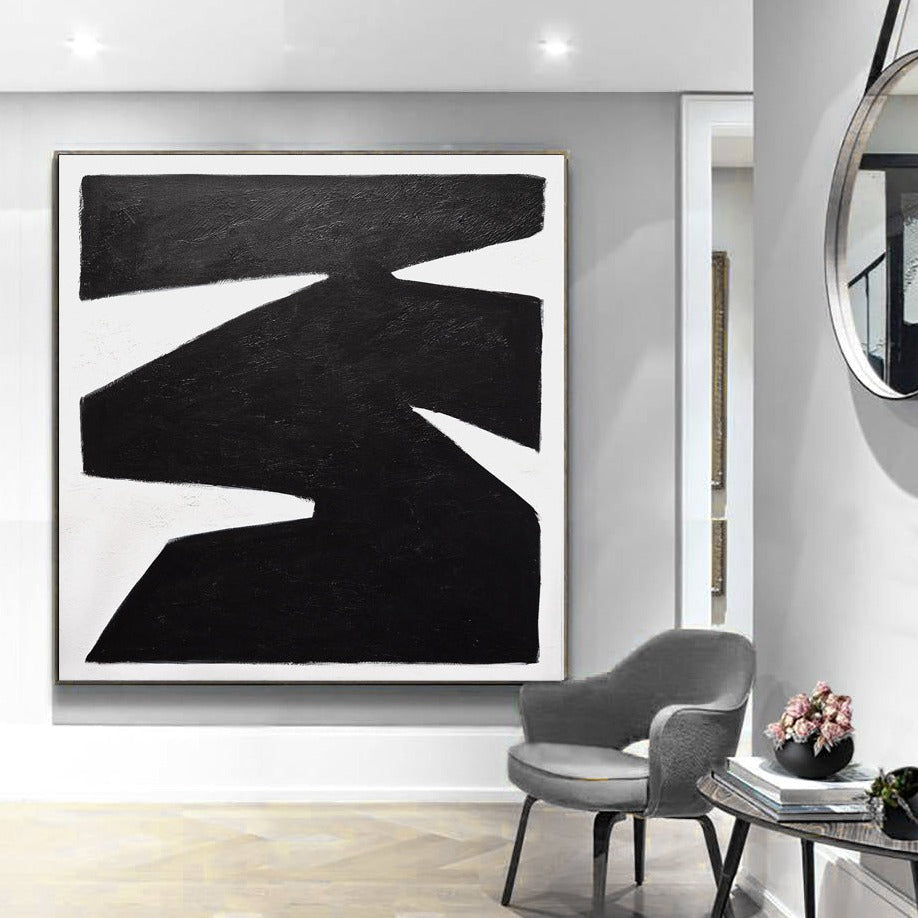 Large Minimalism Art Kline Style