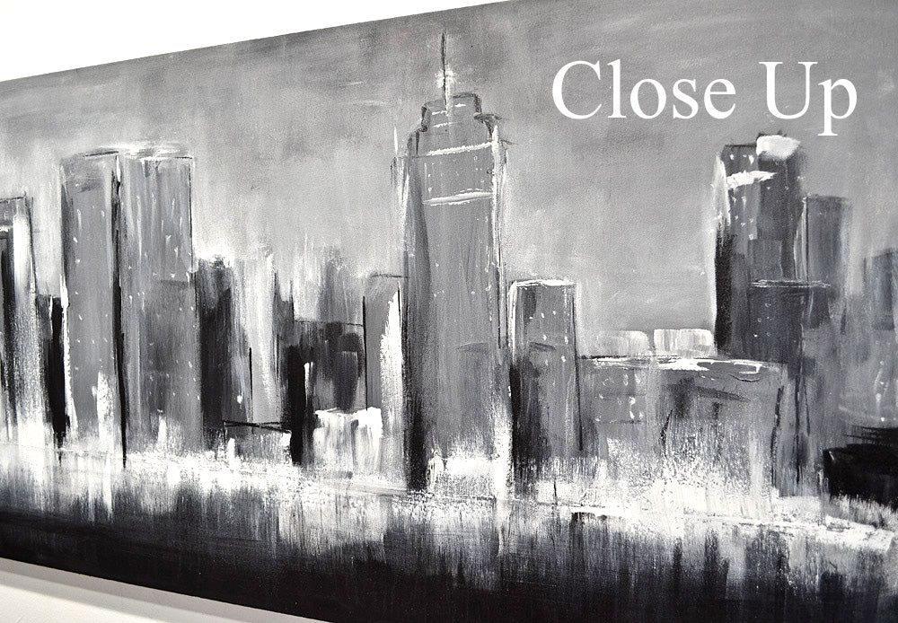 "Urban Playground" 20x84 Panoramic Cityscape Urban NYC