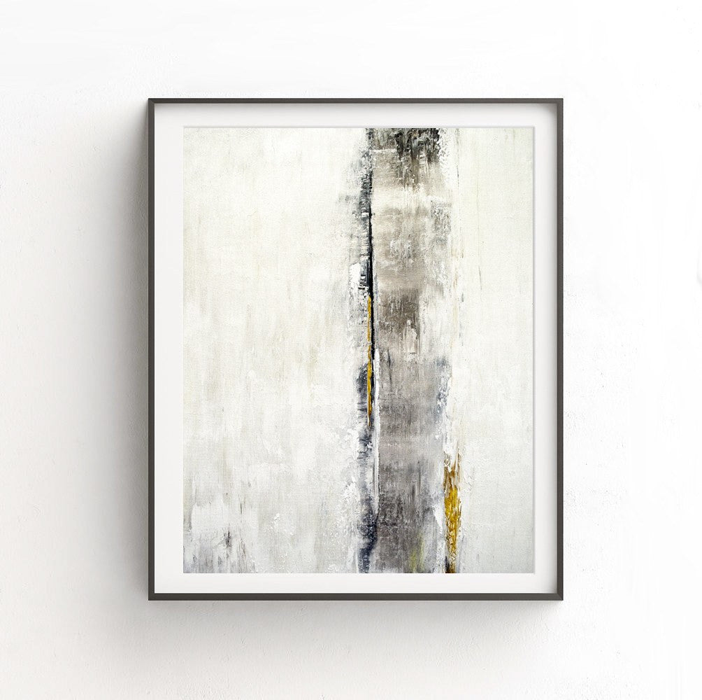 gold print white abstract digital download poster art print