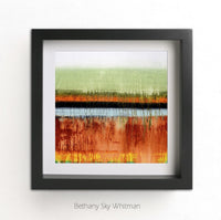 printable square art abstract print digital download large print yellow rust Sky Whitman