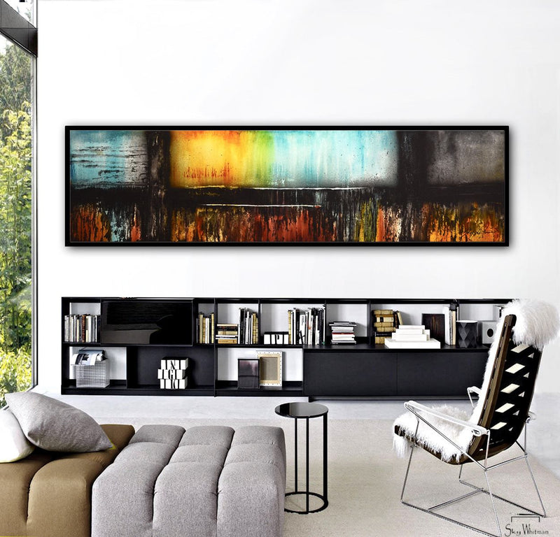 "More" 6ft Panoramic Original Abstract Painting