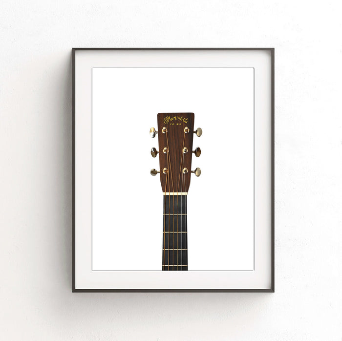 martin guitar print head