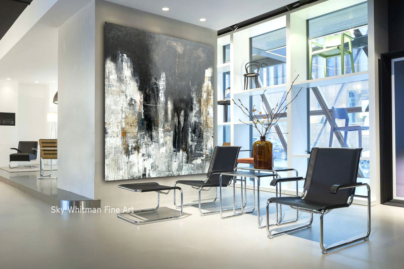 large abstract painting