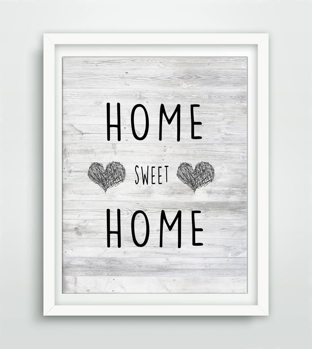 home sweet home art print instant digital print art work home decor nursery art